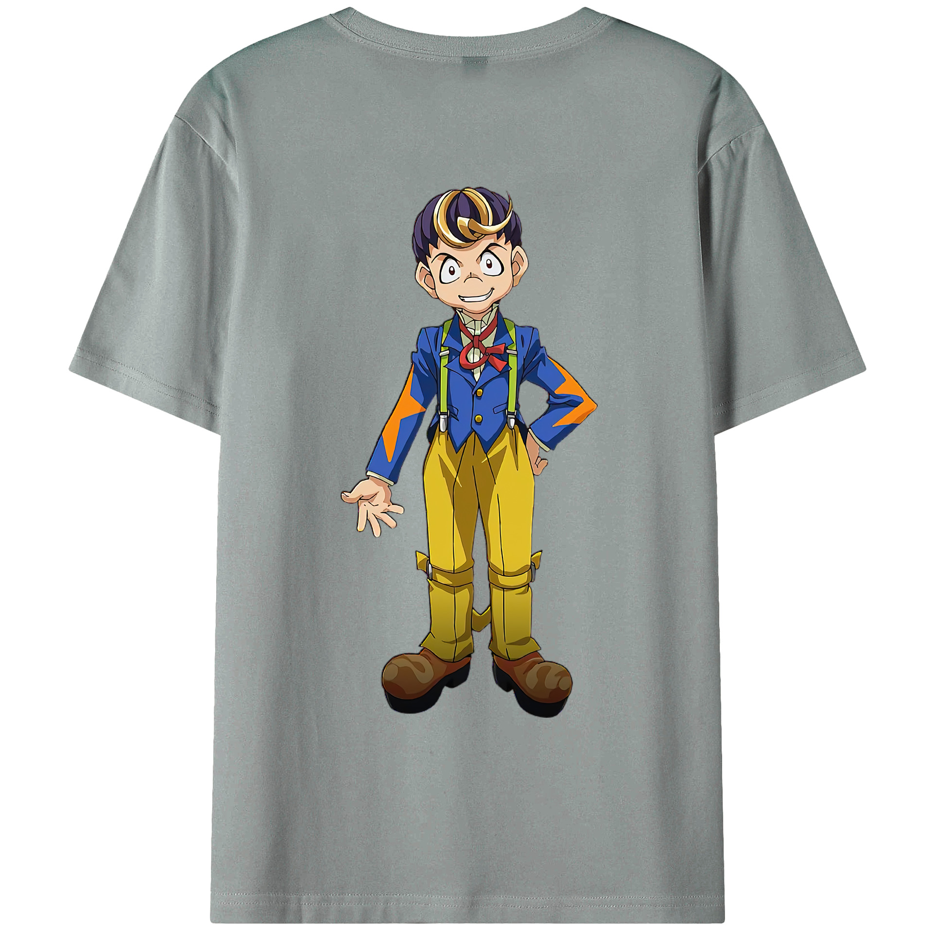 （画像用） 遊☆戯☆王 Yu-Gi-Oh! 綿100％ メンズ半袖Tシャツ（バックプリント） 通気性